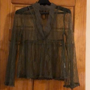 Altered state lace, long bell sleeve